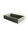 Stone Gray Small PU Leather Utility Tray