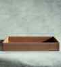 Umber Brown Large PU Leather Utility Tray