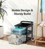 Black Storage Rolling Cart With Wheels 2 Layer