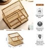 (1Pc) Beige Bamboo Handmade Desk & Wardrobe Organiser