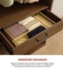 (1Pc) Beige Bamboo Handmade Desk & Wardrobe Organiser