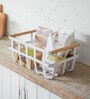 White Carbon Steel Storage Basket