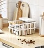 White Carbon Steel Storage Basket