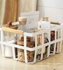 White Carbon Steel Storage Basket