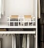 White Carbon Steel Storage Basket
