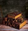 Storage Book Love Decorative Storage Box