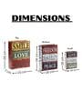 Storage Book Smile Love Freedom Decorative Storage Box