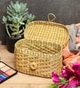 (1Pc) Beige Seagrass Handmade Tissue Box