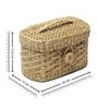 (1Pc) Beige Seagrass Handmade Tissue Box