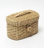 (1Pc) Beige Seagrass Handmade Tissue Box