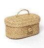 (1Pc) Beige Seagrass Handmade Tissue Box