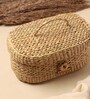 (1Pc) Beige Seagrass Handmade Tissue Box