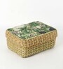 (1Pc) Multicolor Seagrass Handmade Eco-Friendly Storage Box & Organiser