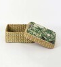 (1Pc) Multicolor Seagrass Handmade Eco-Friendly Storage Box & Organiser