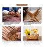 (1Pc) Beige Water Hyacinth Handmade Storage Basket & Wardrobe Organiser