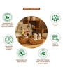 (1Pc) Beige Water Hyacinth Handmade Storage Basket & Wardrobe Organiser