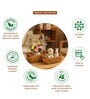 (1Pc) Beige Water Hyacinth Handmade Storage Basket & Wardrobe Organiser