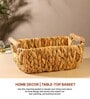 Set Of 2 Beige Water Hyacinth Handmade Storage Basket & Wardrobe Organiser