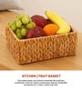 (1Pc) Beige Water Hyacinth Handmade Storage Basket & Wardrobe Organiser