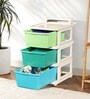 Cream Storage Rolling Cart With Wheels 3 Layer