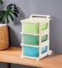 Cream Storage Rolling Cart With Wheels 3 Layer