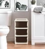 Cream Storage Rolling Cart With Wheels 3 Layer