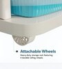 Cream Storage Rolling Cart With Wheels 3 Layer