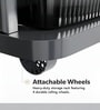 Grey Storage Rolling Cart With Wheels 4 Layer