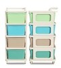 Cream Storage Rolling Cart With Wheels 4 Layer