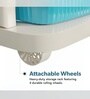 Cream Storage Rolling Cart With Wheels 4 Layer