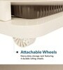 Cream Storage Rolling Cart With Wheels 4 Layer