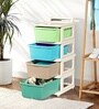 Cream Storage Rolling Cart With Wheels 4 Layer