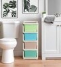 Cream Storage Rolling Cart With Wheels 4 Layer