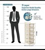 Cream Storage Rolling Cart With Wheels 5 Layer