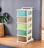 Cream Storage Rolling Cart With Wheels 5 Layer