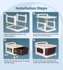 Cream Storage Rolling Cart With Wheels 5 Layer