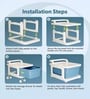 Cream Storage Rolling Cart With Wheels 5 Layer