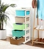 Cream Storage Rolling Cart With Wheels 5 Layer