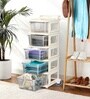 Cream Storage Rolling Cart With Wheels 5 Layer