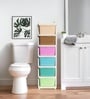 Cream Storage Rolling Cart With Wheels 6 Layer