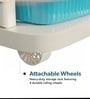 Cream Storage Rolling Cart With Wheels 6 Layer
