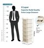 Cream Storage Rolling Cart With Wheels 6 Layer