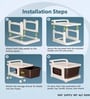 Cream Storage Rolling Cart With Wheels 6 Layer