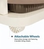 Cream Storage Rolling Cart With Wheels 6 Layer
