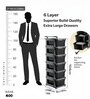 Grey Storage Rolling Cart With Wheels 6 Layer