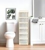 Cream Storage Rolling Cart With Wheels 6 Layer