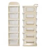 Cream Storage Rolling Cart With Wheels 6 Layer
