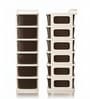 Cream Storage Rolling Cart With Wheels 6 Layer