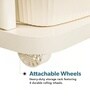Cream Storage Rolling Cart With Wheels 6 Layer