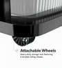 Black Storage Rolling Cart With Wheels 7 Layer